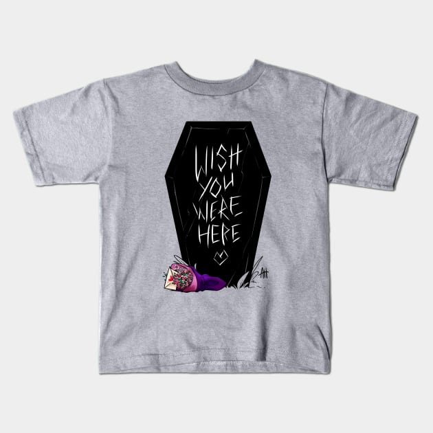 Wish You Were Here Kids T-Shirt by AyliHarris